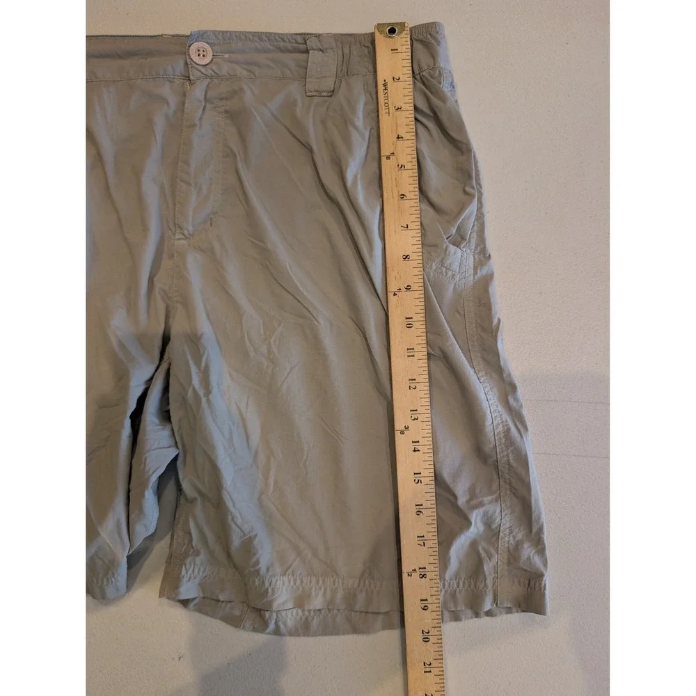 Columbia Mens Light Khaki Tan Lightweight Cotton Flat Front Chino Shorts Large